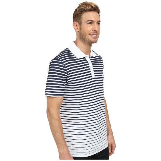 Nautica Short Sleeve Bold Stripe Polo