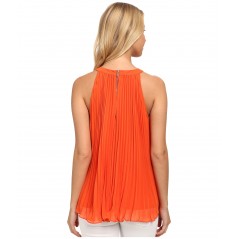 Pleated Halter Blouse